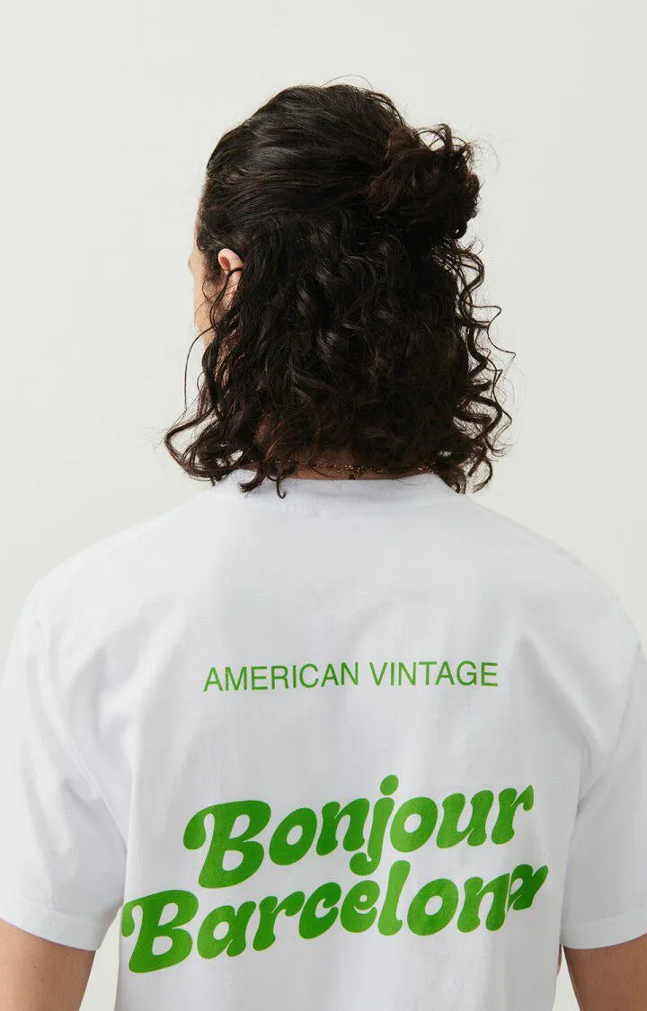 Camiseta mixta Fizvalley "Bonjour Barcelona" | MFIZ25BPASEOE25