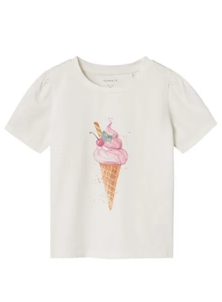 Camiseta Name It Beige Para Niña
