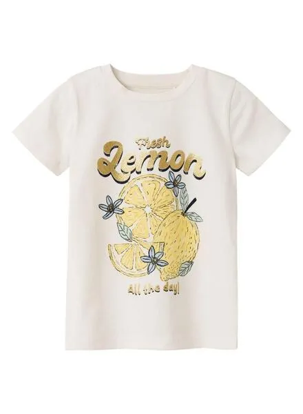 Camiseta Name It Diaz Blanco Para Niña