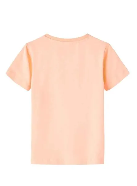 Camiseta Name It Fama Coral para Niño