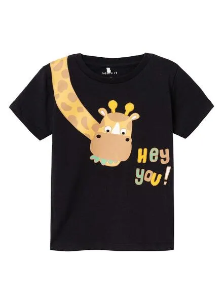Camiseta Name It Hellan Negro Para Niño