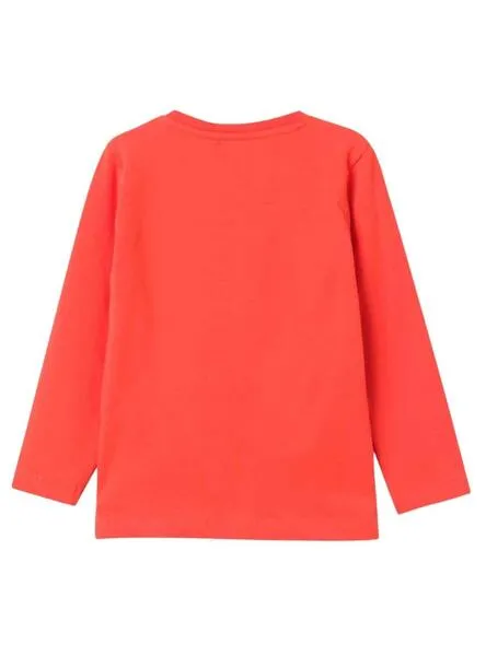 Camiseta Name It Lino Rojo para Niño
