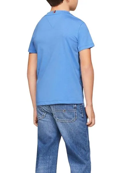 Camiseta Tommy Hilfiger Essential Azul Para Niño