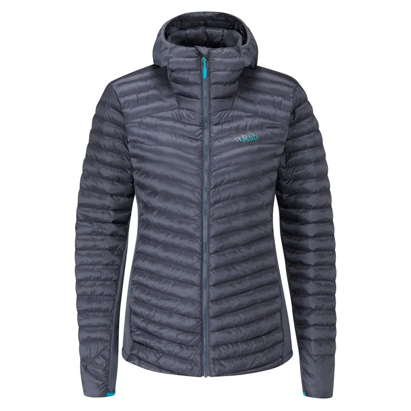 Camiseta térmica con capucha para mujer Rab Cirrus Flex 2.0 (Acero)
