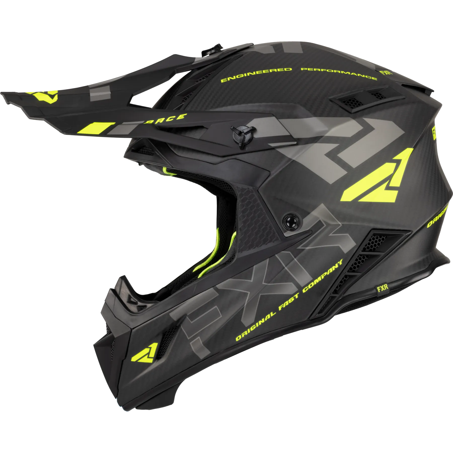 CASCO DE CROSS FXR HELIUM CARBON HIVISCARBóN