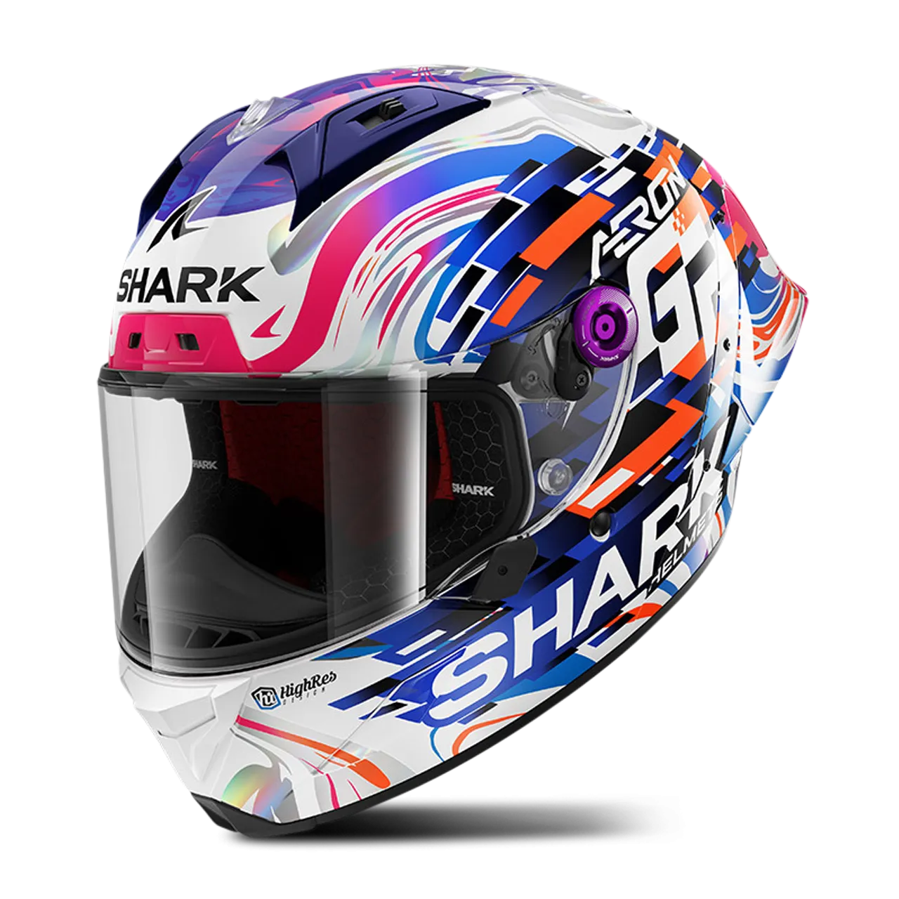CASCO INTEGRAL SHARK AERONGP REPLICA ZARCO GP DE FRANCE MULTICOLOR 