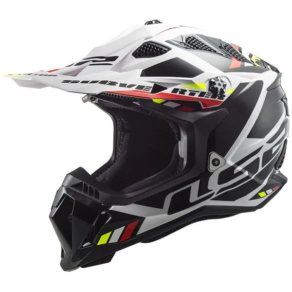 Casco LS2 Subverter Evo II Stomp White Black MX700 