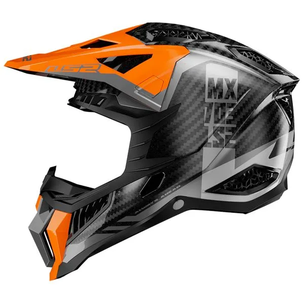 CASCO LS2 XFORCE VICTORY TITANIUM ORANGE MX703 