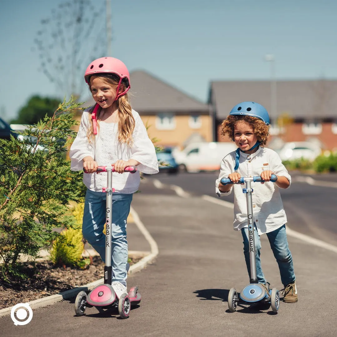 Casco Scooter Niño Globber Primo Lights Rosado