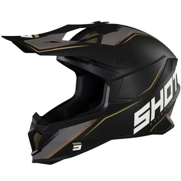 Casco SHOT Lite Prism Black Gold Matt 