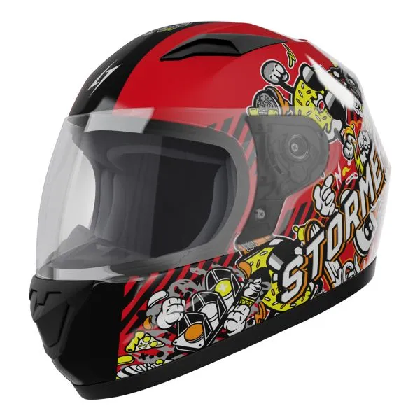 Casco Stormer Rule Doodle Red 