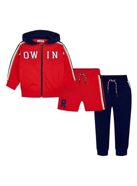 chandal mayoral 2 pantalones rojo para niño