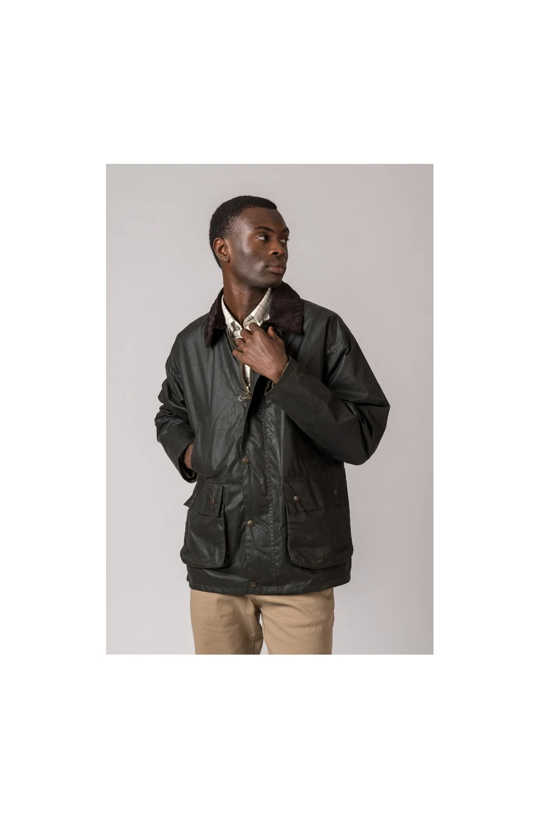 CHAQUETA ENCERADA BURLEY VERDE