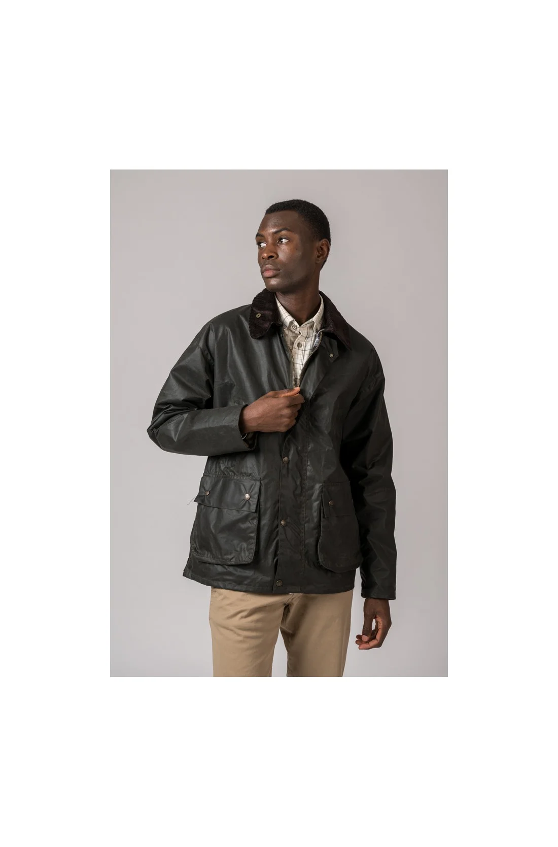 CHAQUETA ENCERADA BURLEY VERDE