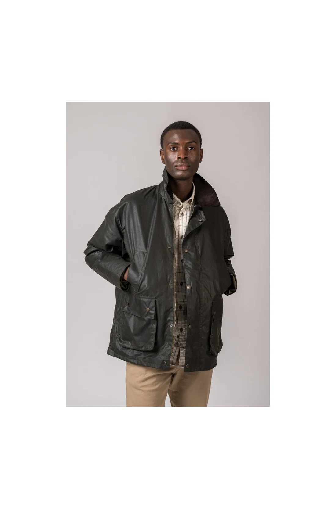 CHAQUETA ENCERADA BURLEY VERDE