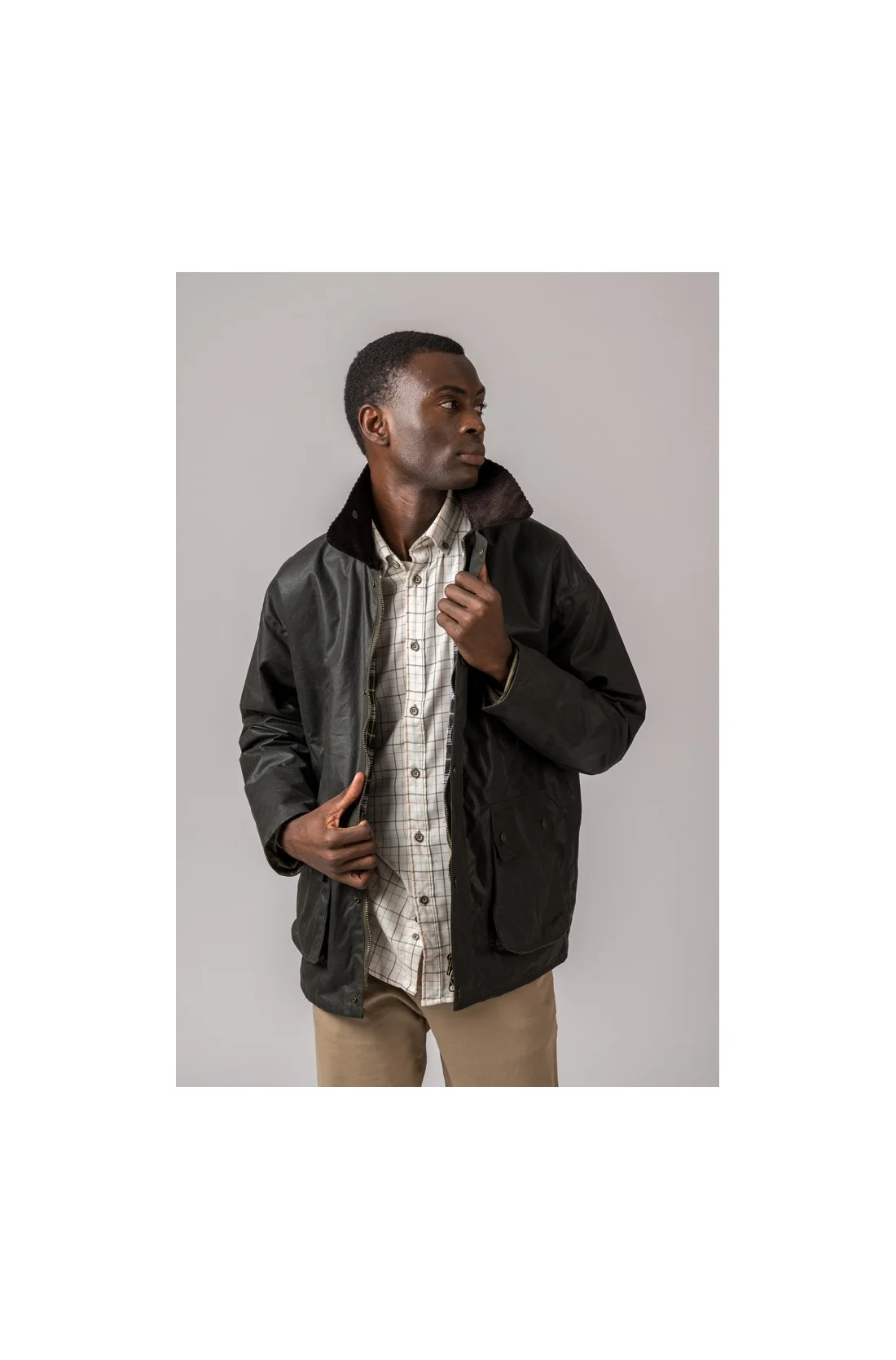CHAQUETA ENCERADA BURLEY VERDE