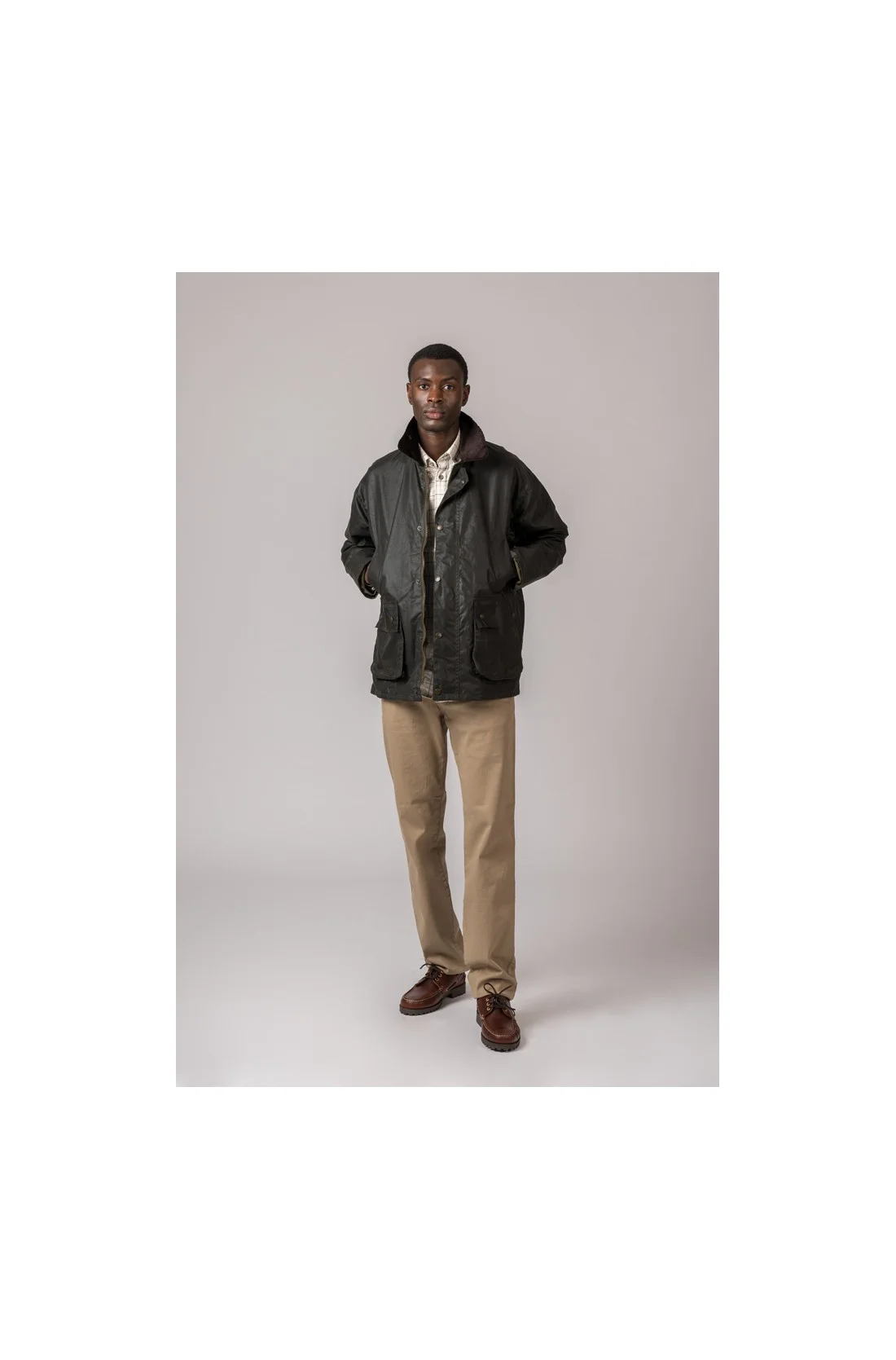 CHAQUETA ENCERADA BURLEY VERDE