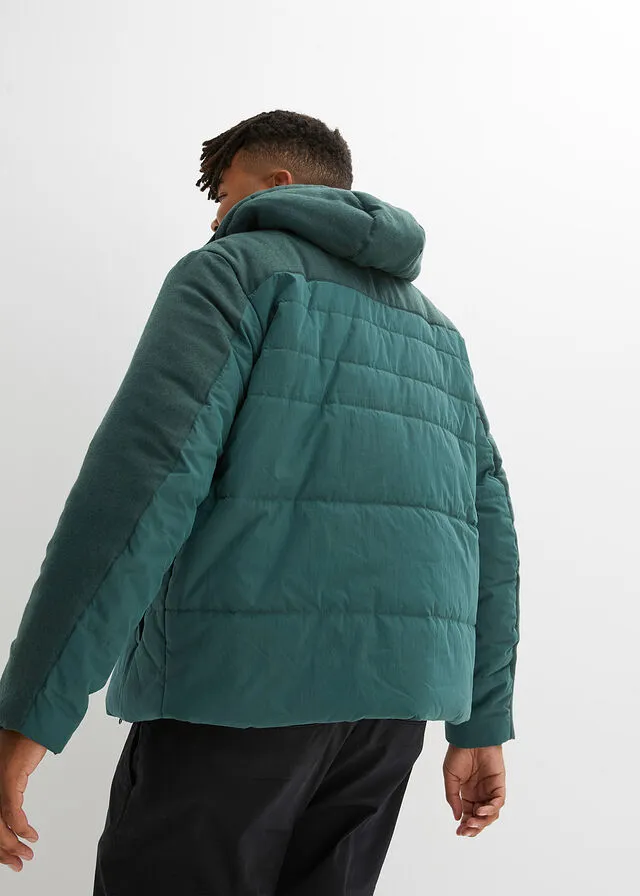 Chaqueta guateada verde mate