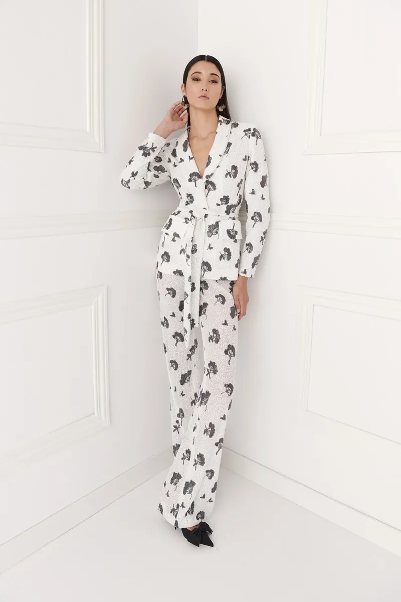 Chaqueta lentejuelas blanca Ivy