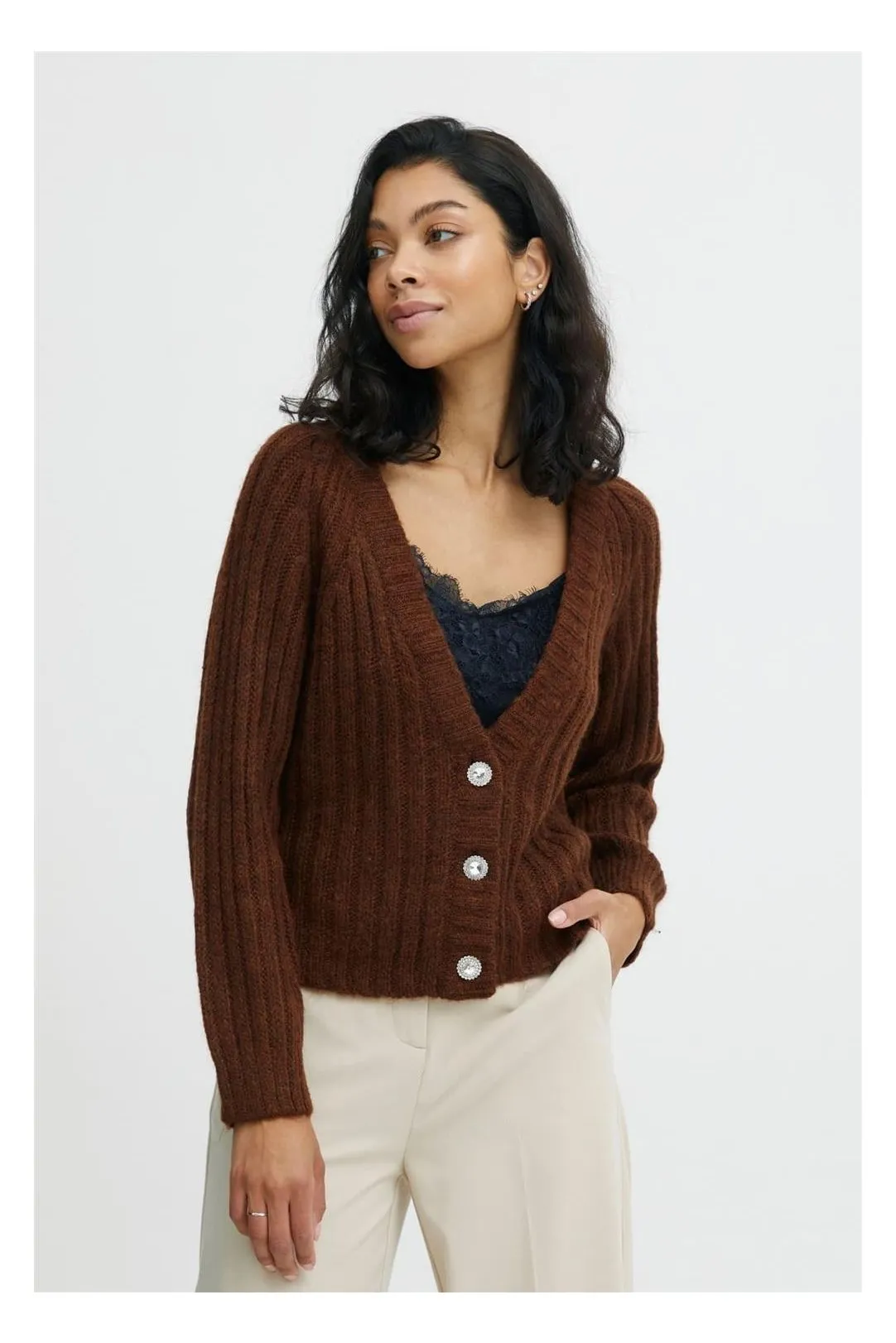 Chaqueta mujer Byoksana chocolate