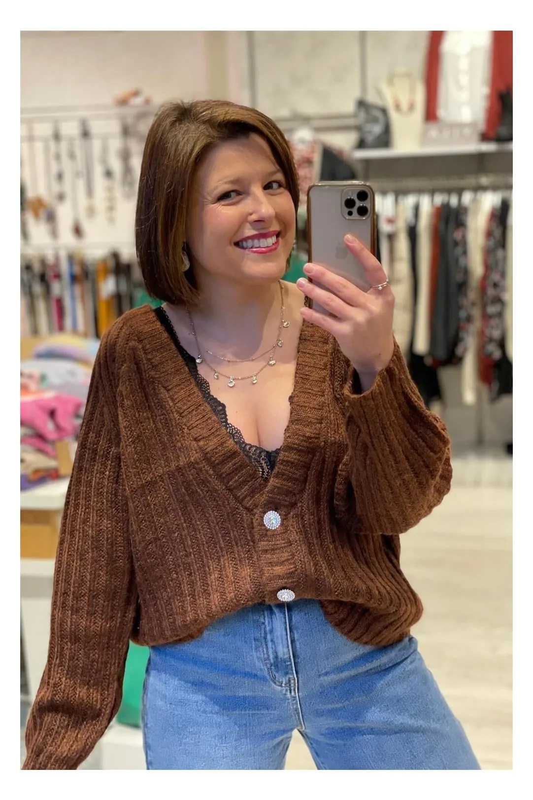Chaqueta mujer Byoksana chocolate