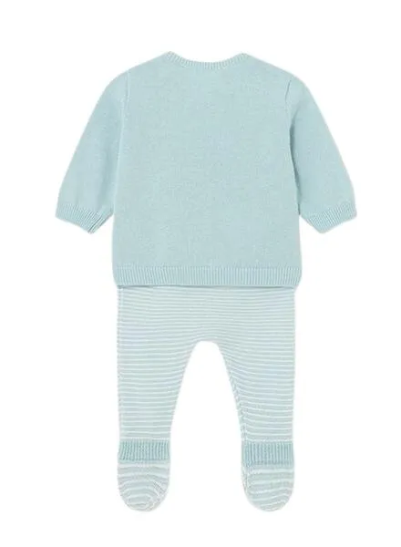 Conjunto Mayoral Polaina Turquesa para Bebé
