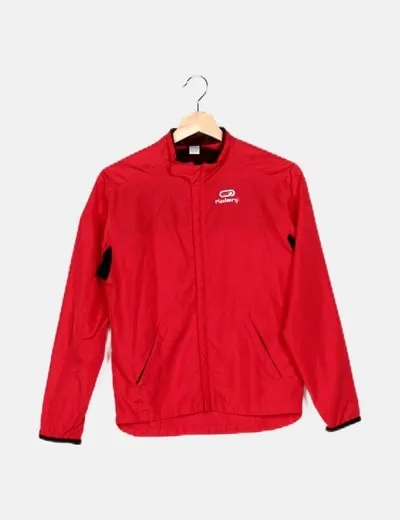 Decathlon Chaqueta roja fluida