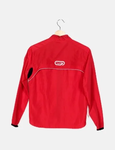 Decathlon Chaqueta roja fluida