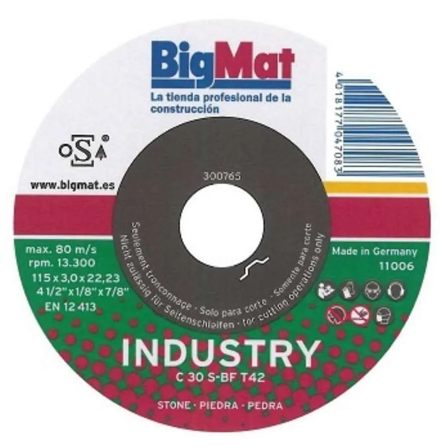 DISCO PIEDRA 125 BIGMAT INDUSTRY