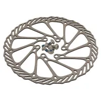 DISCO ROTOR PARA FRENO BENOTTO MONTAA 160MM 6 TORNILLOS PLATA AR160