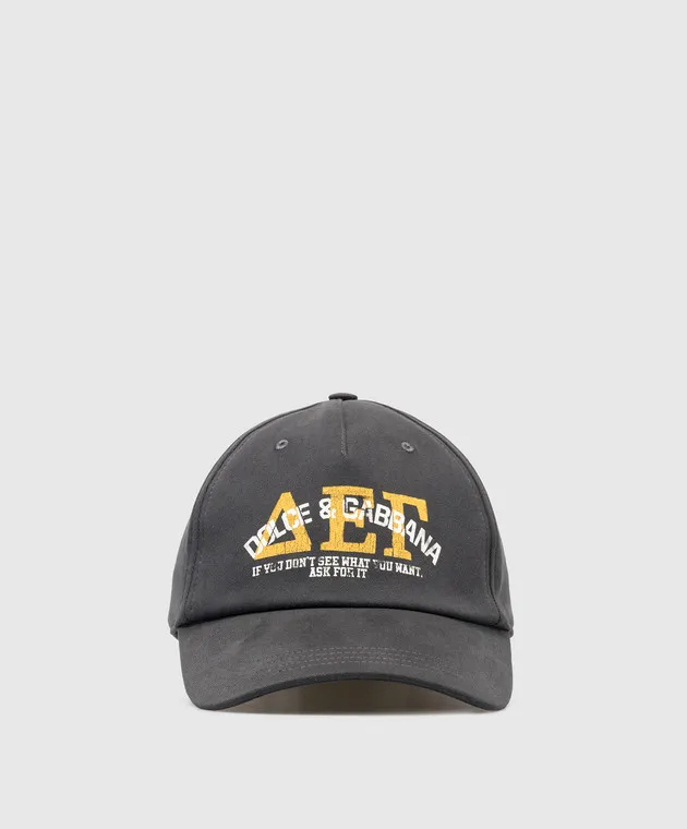 Dolce&Gabbana Gray cap with logo print