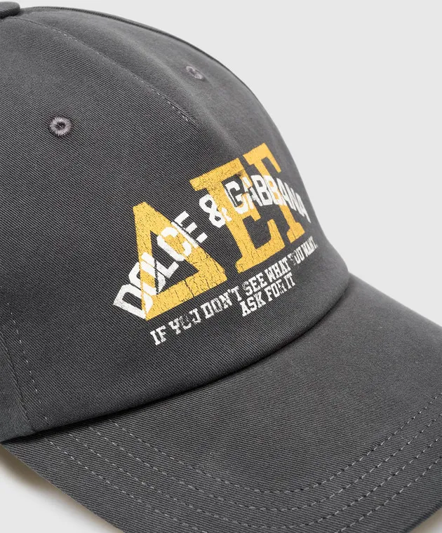 Dolce&Gabbana Gray cap with logo print