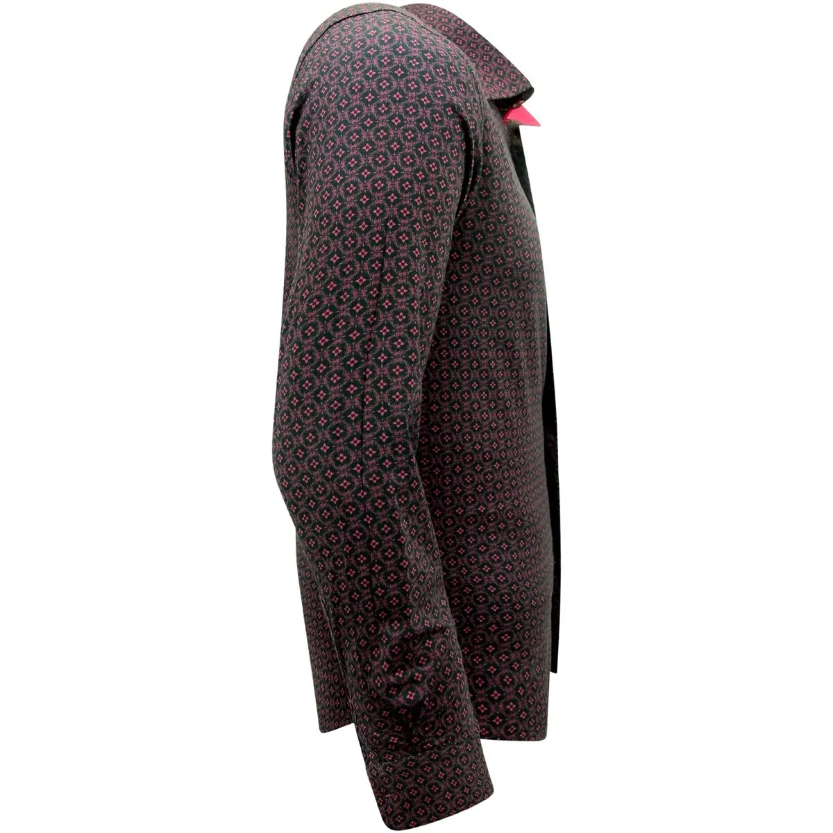 Estampada Hombre Manga Larga Slim