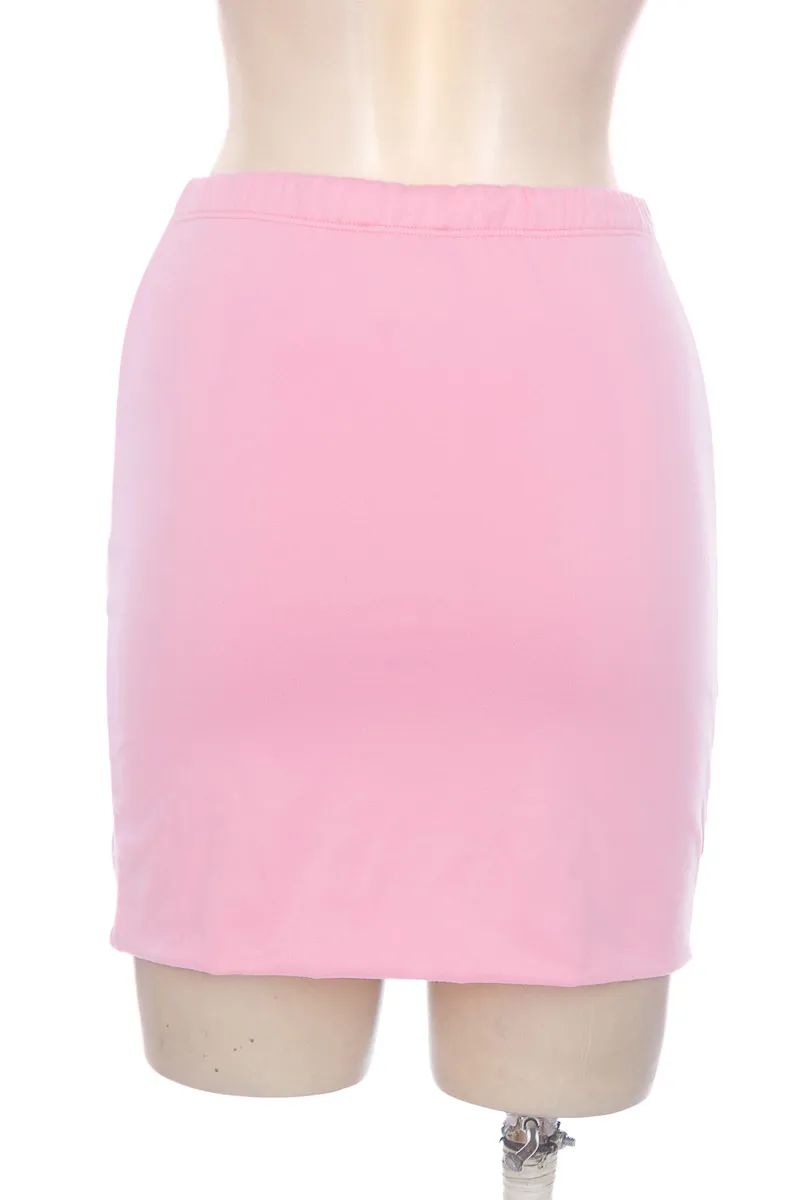 FALDA COLOR ROSADO  HIPS