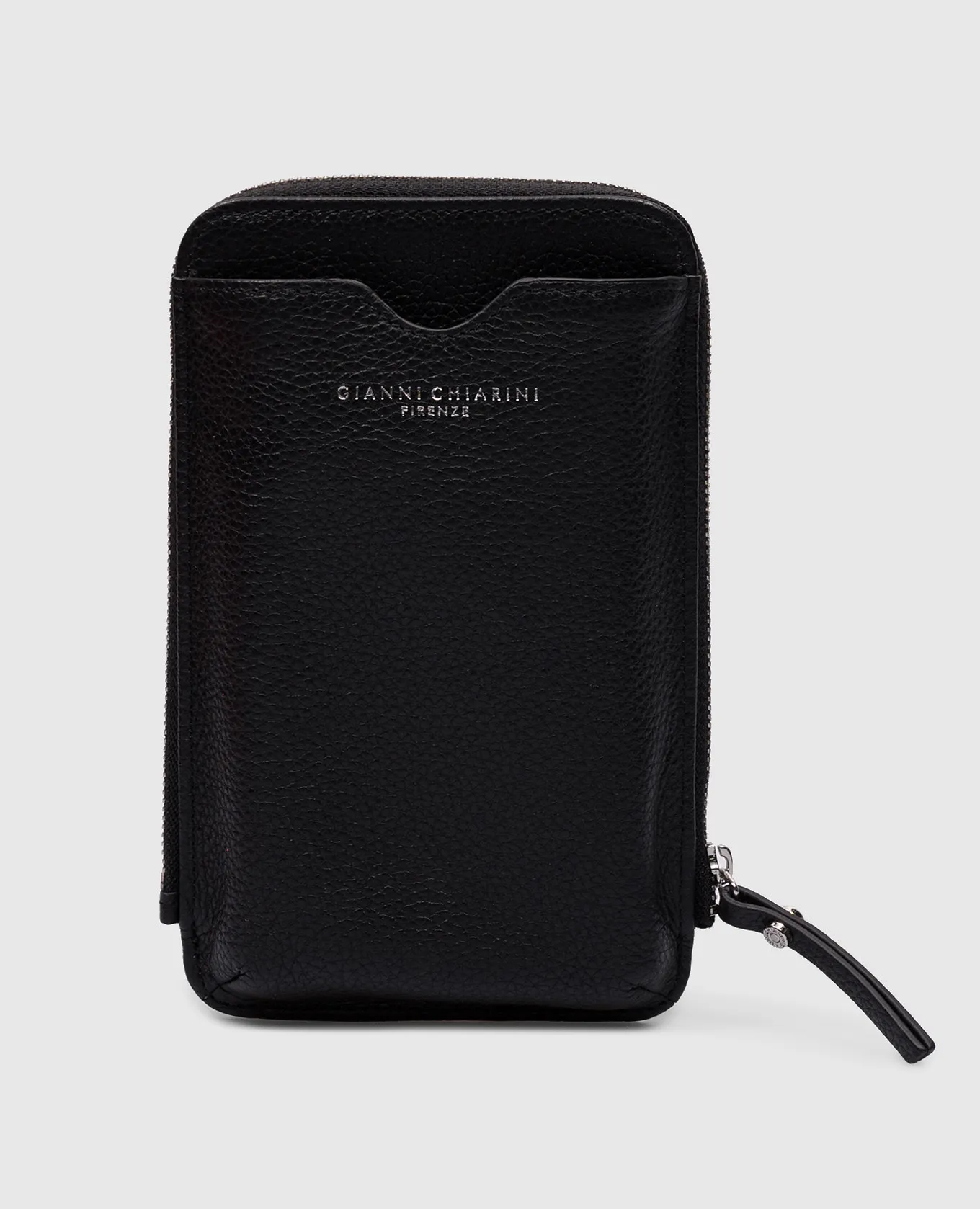 Gianni Chiarini Black leather Dollar wallet with logo