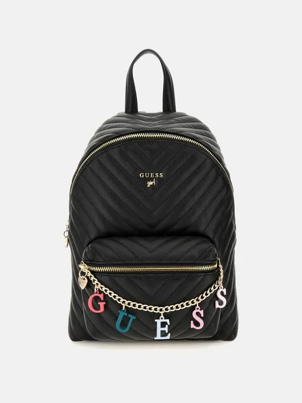 GUESS Chain Lattering Logo Backpack