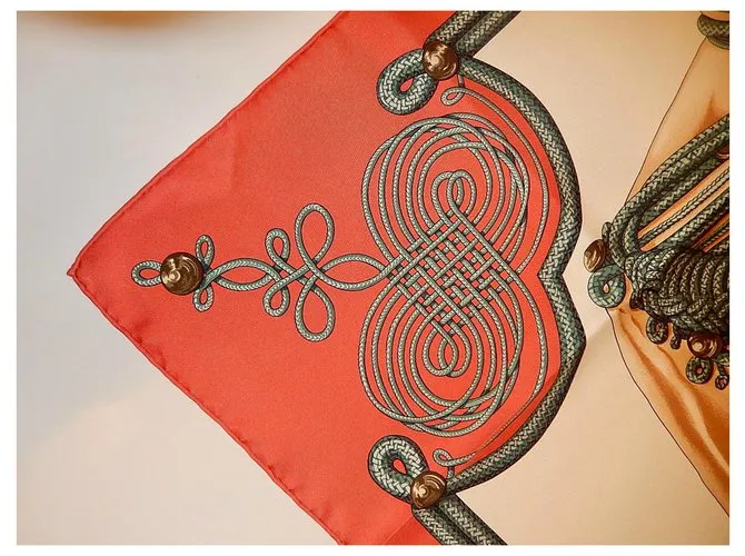 Hermès BRANDEBOURGS Coral 