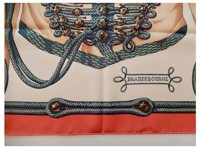 Hermès BRANDEBOURGS Coral 