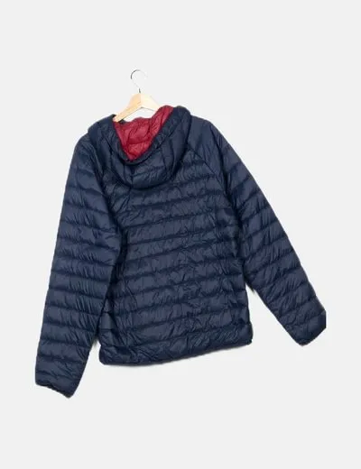 Hollister Chaqueta azul acolchada