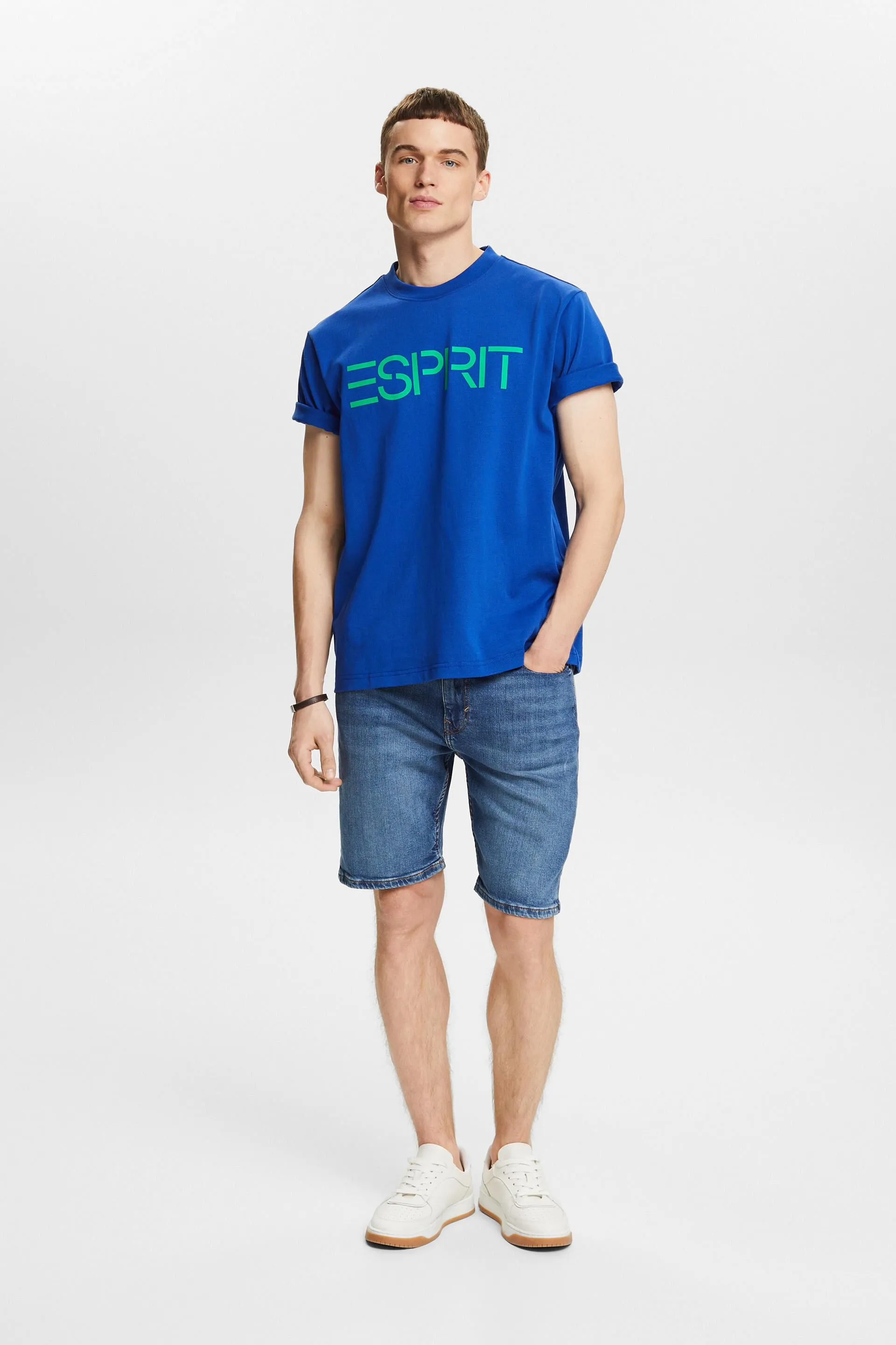 Jeans cortos mid rise straight