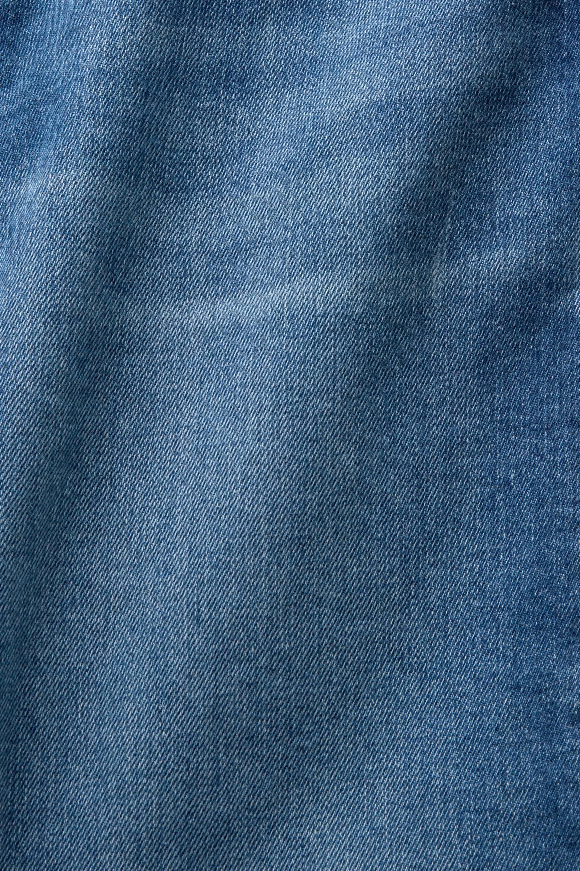 Jeans cortos mid rise straight