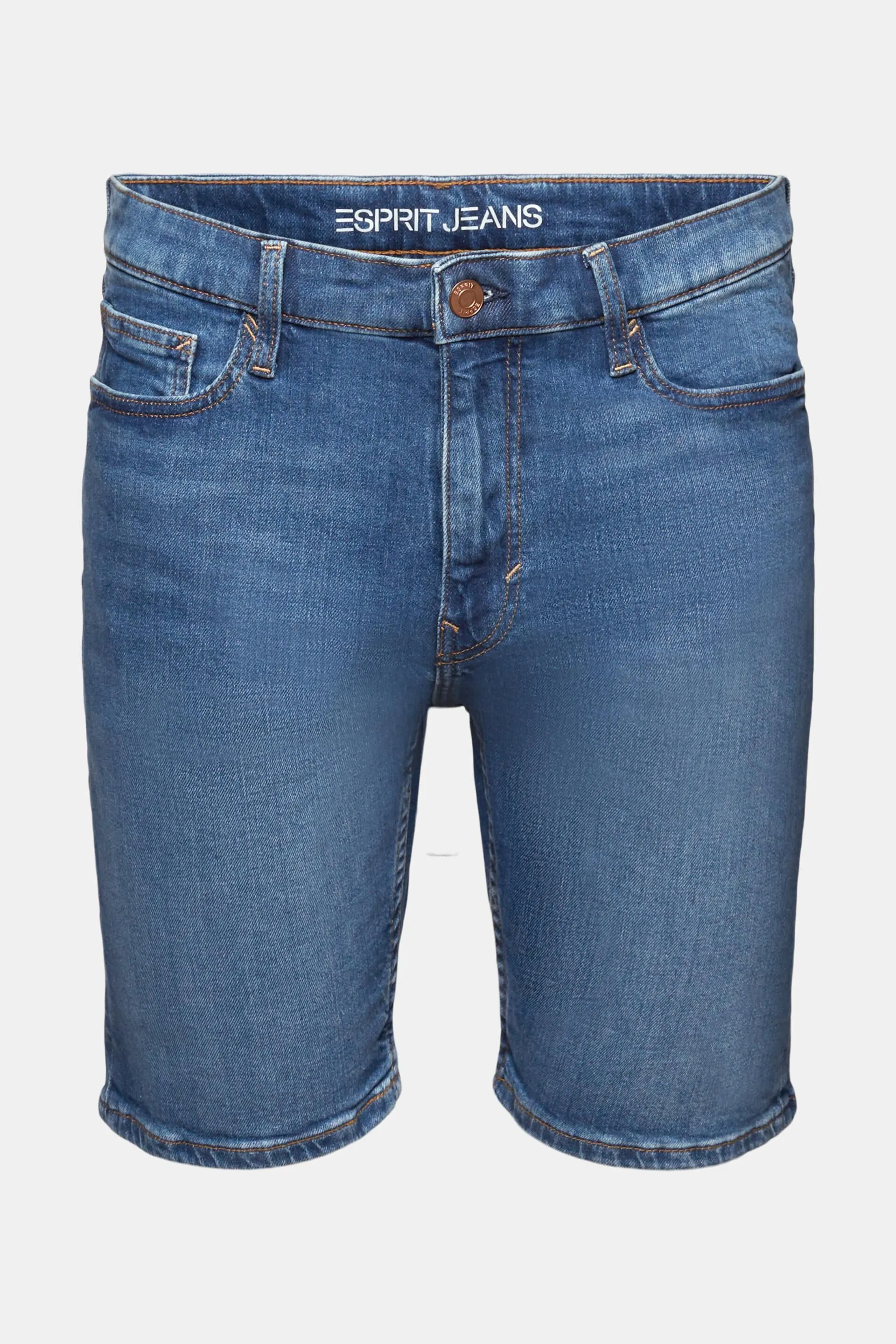 Jeans cortos mid rise straight