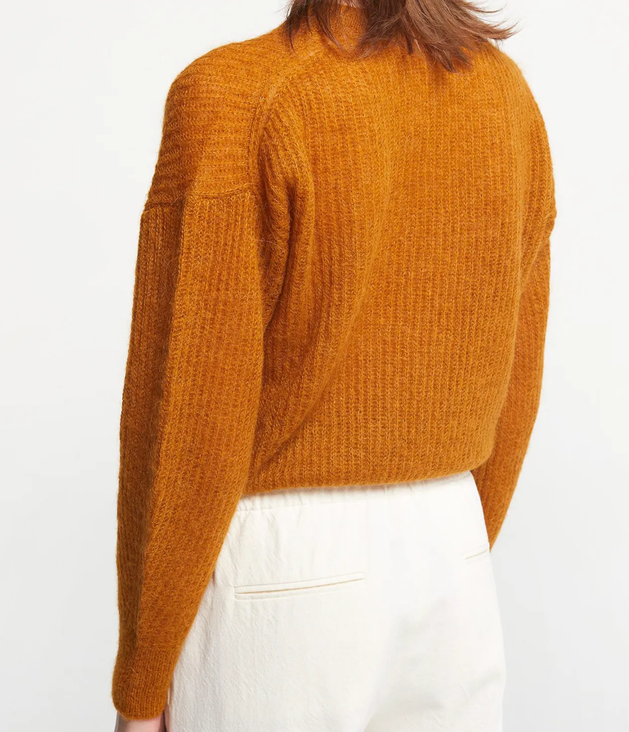 JERSEY MOHAIR Y ALPACA MOSTAZA