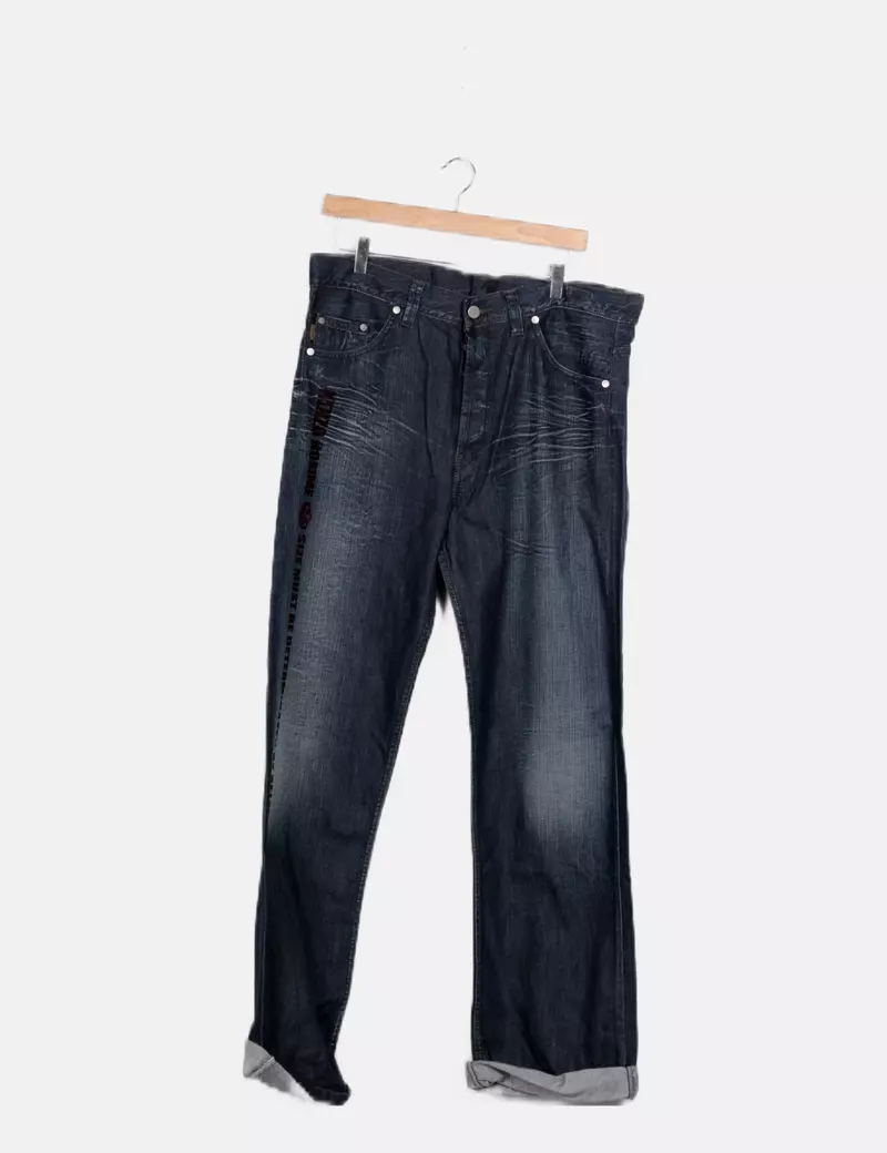 Kenzo Jeans azul efecto desgastado