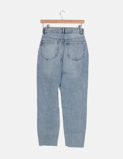 Lefties Jeans mom fit azul