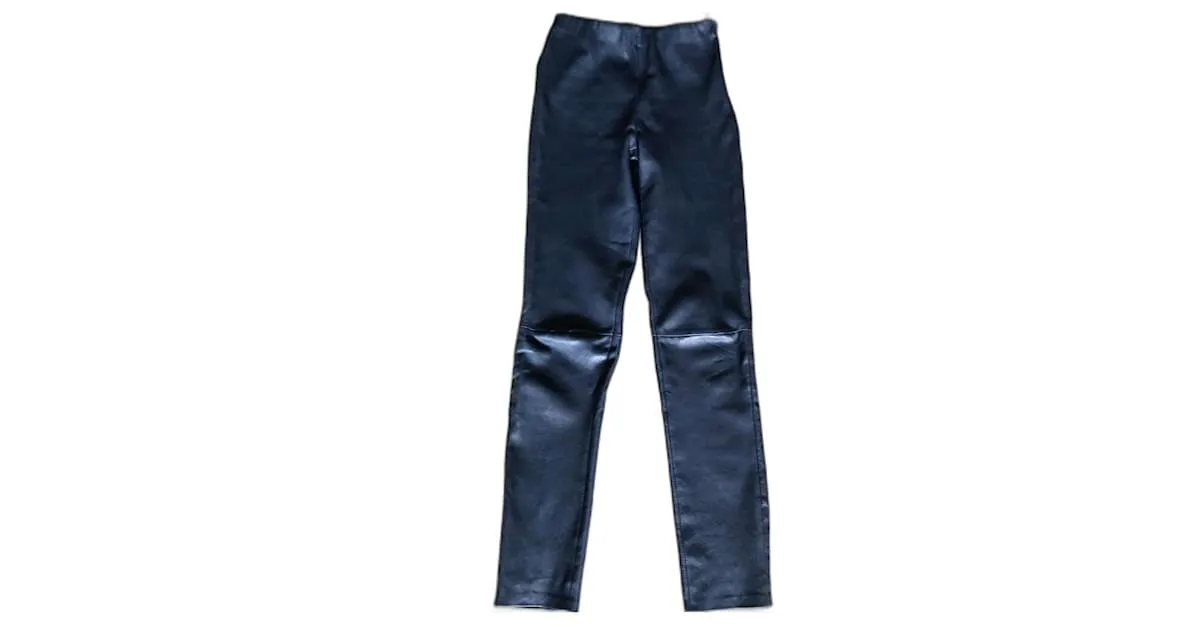 Legging piel marino Uterque T.S Azul marino 