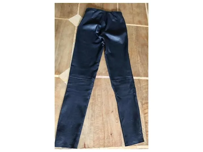 Legging piel marino Uterque T.S Azul marino 