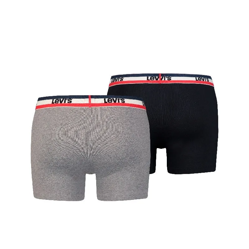  Levis Men Sprtswr Logo Boxer Brief 2P
