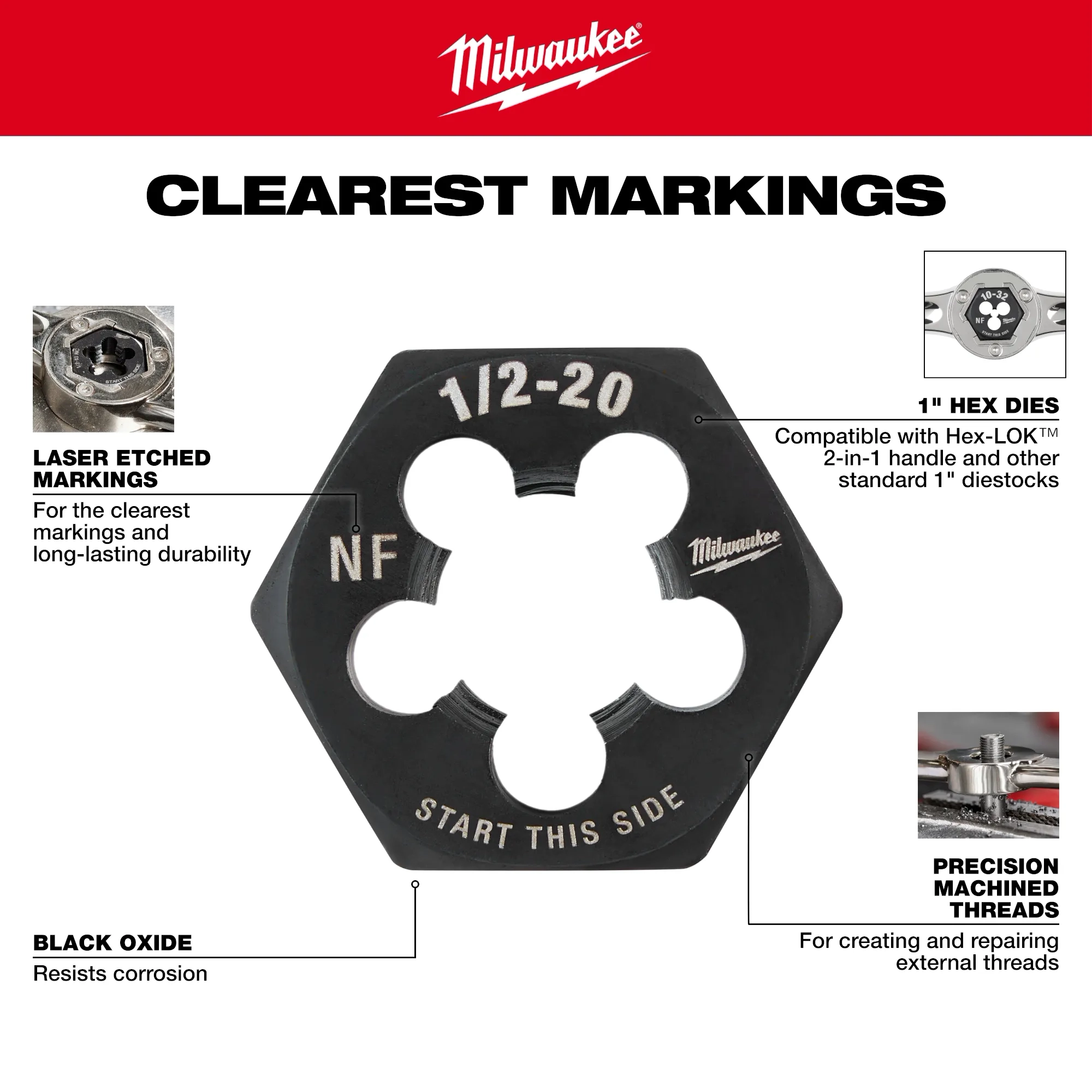 M81.00 MM 1INCH HEX THREADING DIE