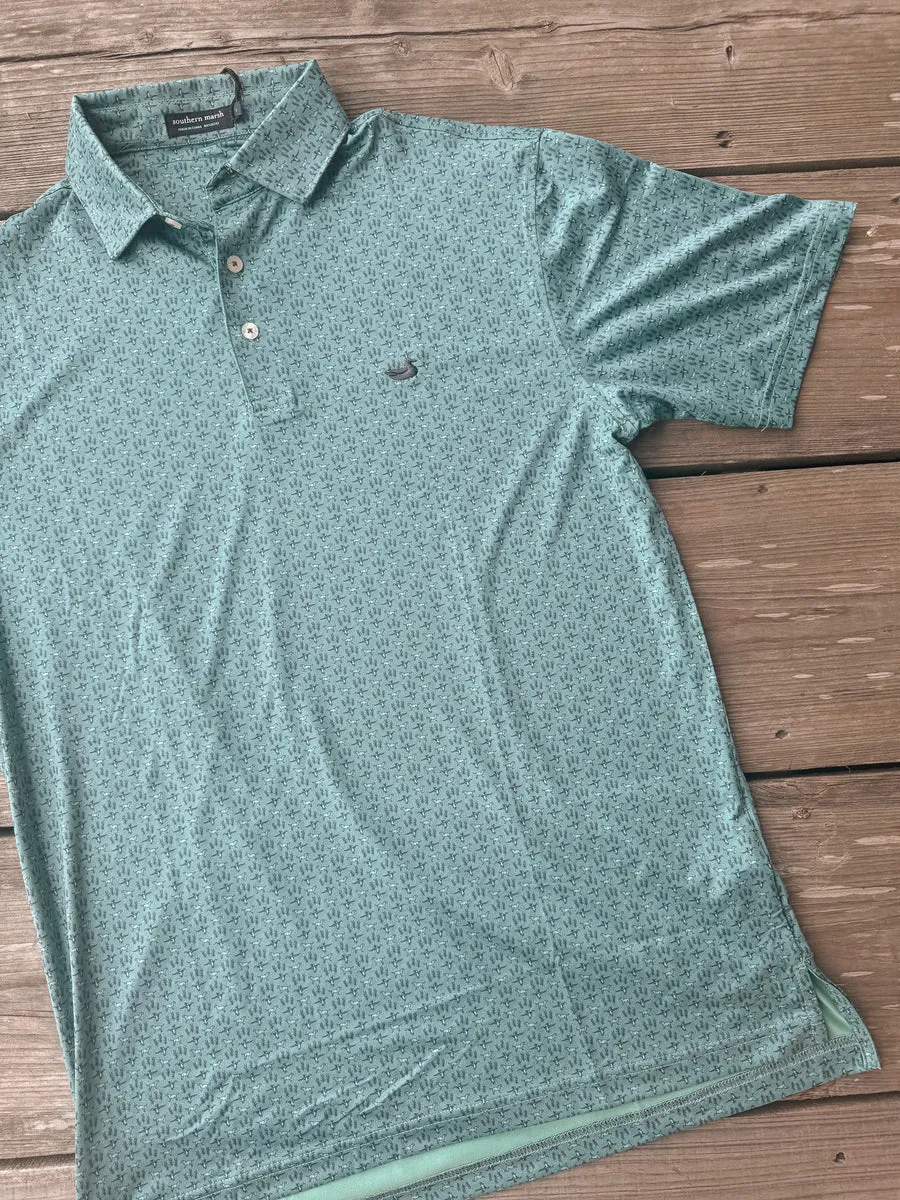 MEN'S SOUTHERN MARSH FLYLINE PERFORMANCE POLO  MARSH MORNING